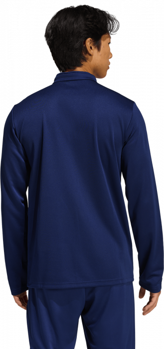 Adidas - Entrada 26 Track Top With Half Zip - T Navy Blue & blanc