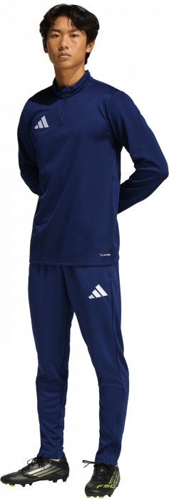 Adidas - Entrada 26 Track Top With Half Zip - T Navy Blue & blanc