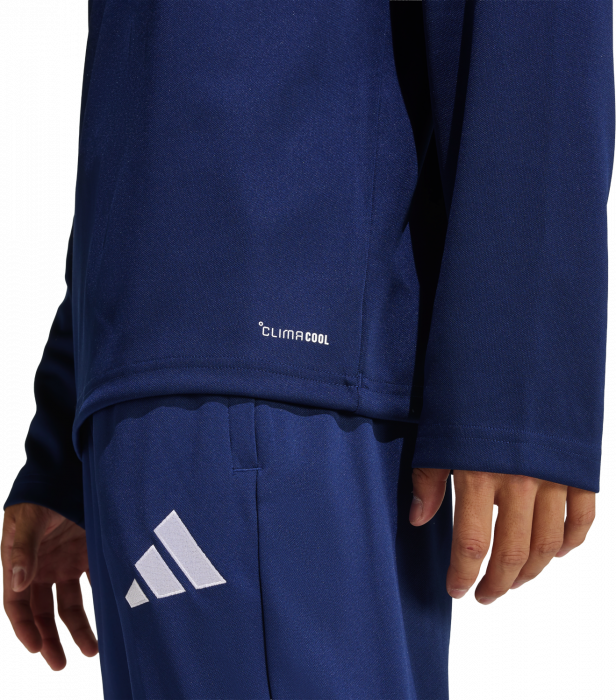 Adidas - Entrada 26 Track Top With Half Zip - T Navy Blue & blanc