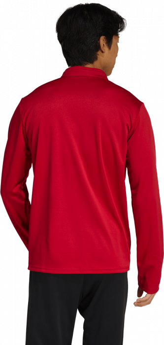 Adidas - Entrada 26 Track Top With Half Zip - T Power Red & wit