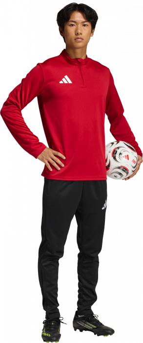 Adidas - Entrada 26 Track Top With Half Zip - T Power Red & wit