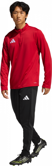 Adidas - Entrada 26 Track Top With Half Zip - T Power Red & wit