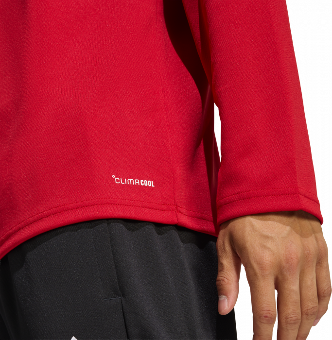 Adidas - Entrada 26 Track Top With Half Zip - T Power Red & wit