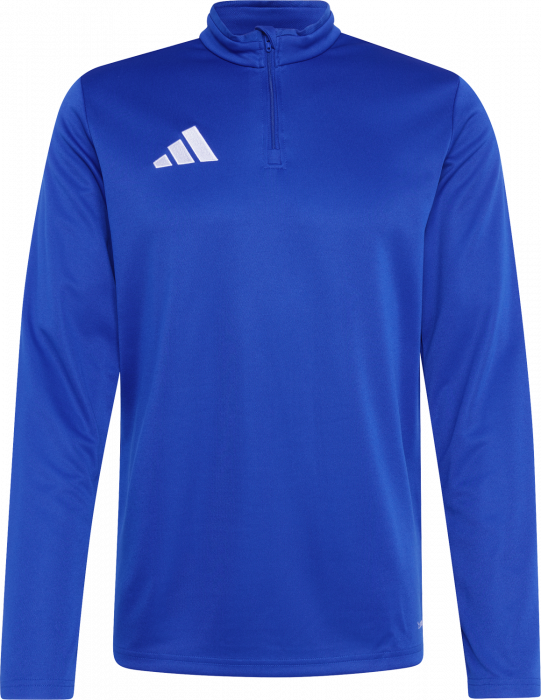 Adidas - Entrada 26 Track Top With Half Zip - Royal Blue & blanc