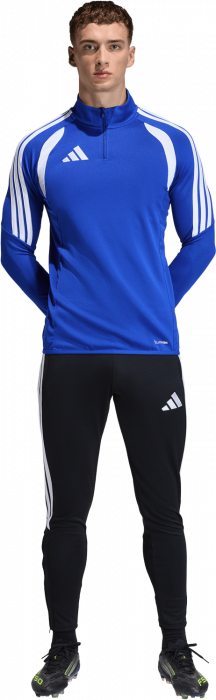Adidas - Tiro 26 League Tr&aelig;ningstr&oslash;je Med Halv Lynl&aring;s - T Royal Blue & hvid