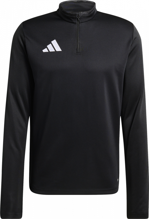 Adidas - Entrada 26 Track Top With Half Zip - Noir & blanc