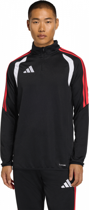 Adidas - Tiro 26 League Training Jacket With Half Zip - Czarny & semi lucid red