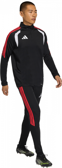 Adidas - Tiro 26 League Training Jacket With Half Zip - Czarny & semi lucid red
