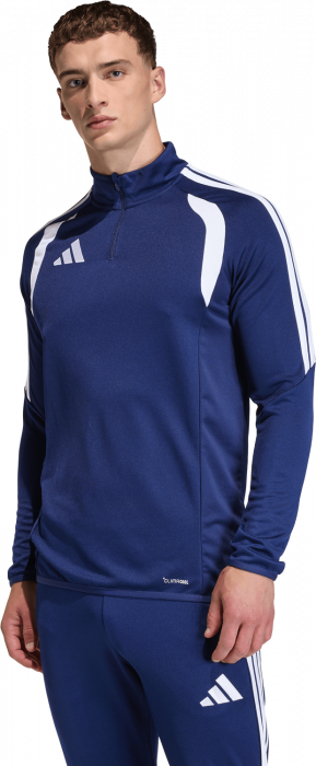 Adidas - Tiro 26 League Tr&aelig;ningstr&oslash;je Med Halv Lynl&aring;s - T Navy Blue & hvid