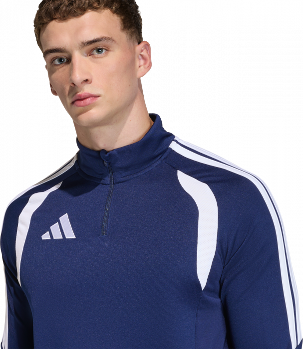 Adidas - Tiro 26 League Tr&aelig;ningstr&oslash;je Med Halv Lynl&aring;s - T Navy Blue & hvid