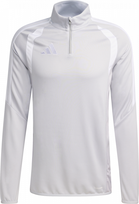 Adidas - Tiro 26 League Training Jacket With Half Zip - T Light Grey & white