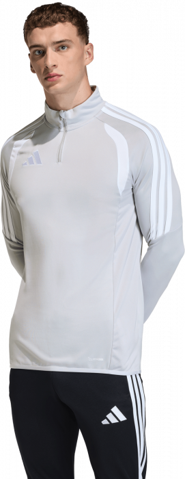 Adidas - Tiro 26 League Training Jacket With Half Zip - T Light Grey & white