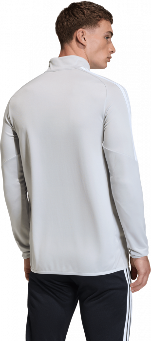 Adidas - Tiro 26 League Training Jacket With Half Zip - T Light Grey & white