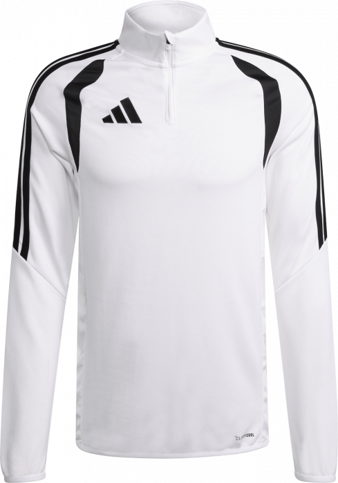 Adidas - Tiro 26 League Tr&aelig;ningstr&oslash;je Med Halv Lynl&aring;s - Hvid & sort
