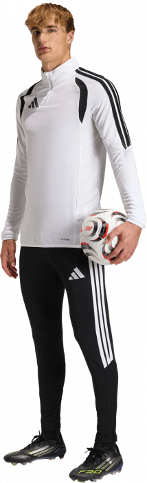 Adidas - Tiro 26 League Tr&aelig;ningstr&oslash;je Med Halv Lynl&aring;s - Hvid & sort