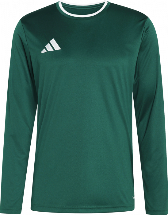 Adidas - Entrada 26 Player Jersey Longsleeve - Dark Team Green & blanc
