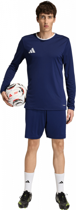 Adidas - Entrada 26 Player Jersey Longsleeve - T Navy Blue & blanc