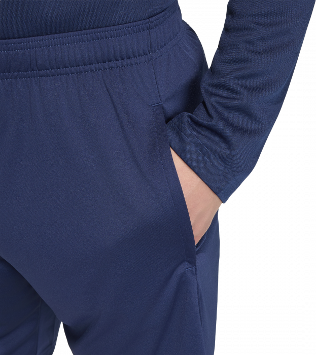 Adidas - Entrada 26 Track Shorts With Pocket - T Navy Blue & bianco