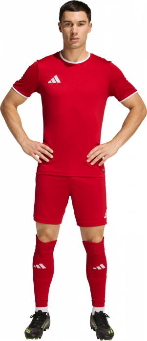 Adidas - Entrada 26 Shorts - T Power Red & hvid