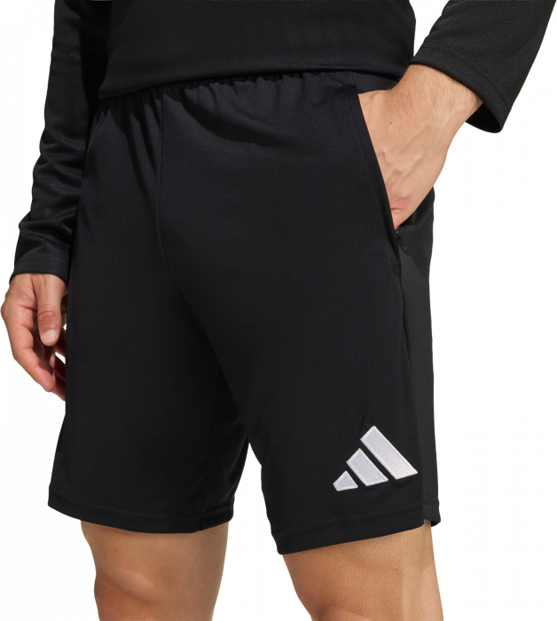 Adidas - Entrada 26 Track Shorts With Pocket - Noir & blanc