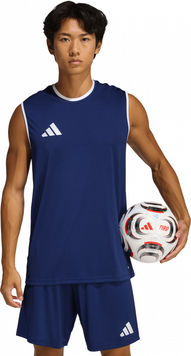 Adidas - Entrada 26 Player Jersey Shortsleeve - T Navy Blue & blanc