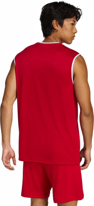 Adidas - Entrada 26 Player Jersey Shortsleeve - T Power Red & blanc