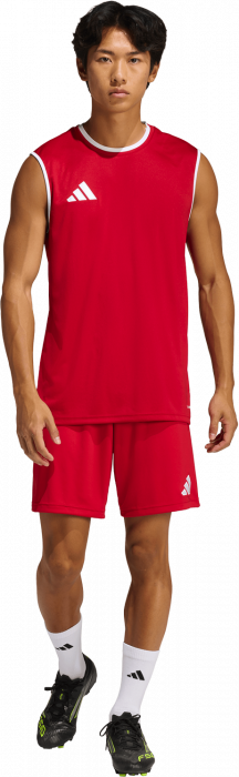 Adidas - Entrada 26 Player Jersey Shortsleeve - T Power Red & blanc