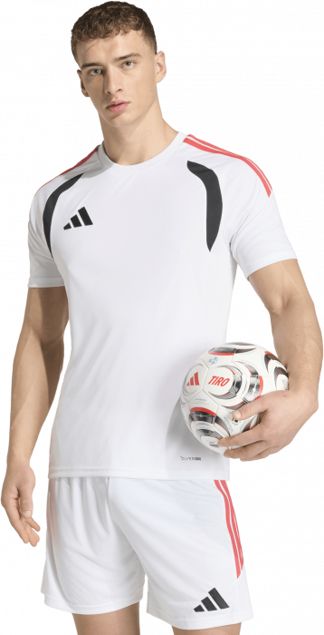 Adidas - Tiro 26 League Player Jersey - Wit & semi lucid red