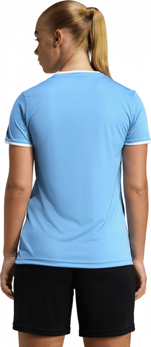 Adidas - Entrada 26 Player Jersey Woman - T Light Blue & bianco