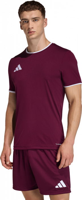 Adidas - Entrada 26 Player Jersey - T Maroon & blanc