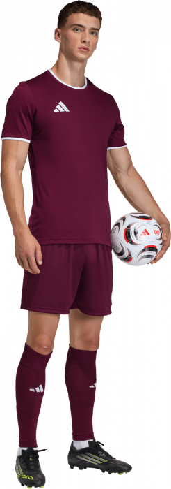 Adidas - Entrada 26 Player Jersey - T Maroon & blanc