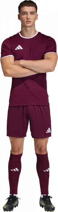 Adidas - Entrada 26 Player Jersey - T Maroon & blanc