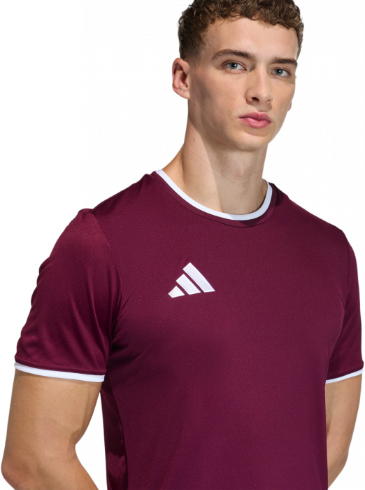 Adidas - Entrada 26 Player Jersey - T Maroon & blanc