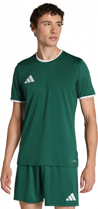 Adidas - Entrada 26 Player Jersey - T Dark Green & wit