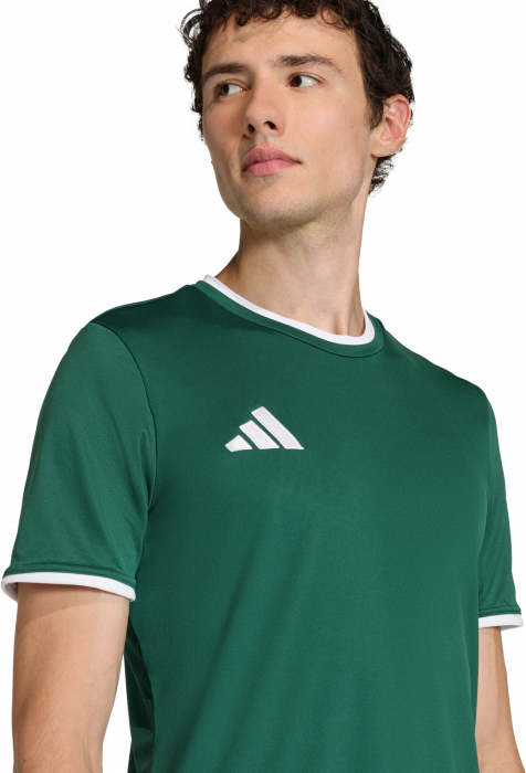 Adidas - Entrada 26 Player Jersey - T Dark Green & wit
