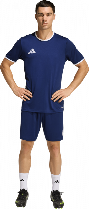 Adidas - Entrada 26 Player Jersey - T Navy Blue & biały
