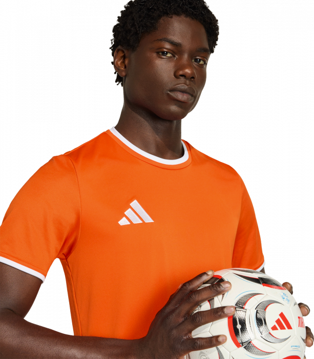 Adidas - Entrada 26 Player Jersey - T Orange & blanc