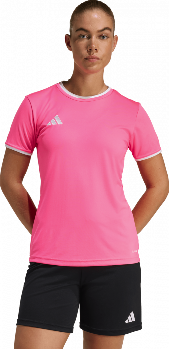 Adidas - Entrada 26 Player Jersey Woman - Solar Pink & blanc