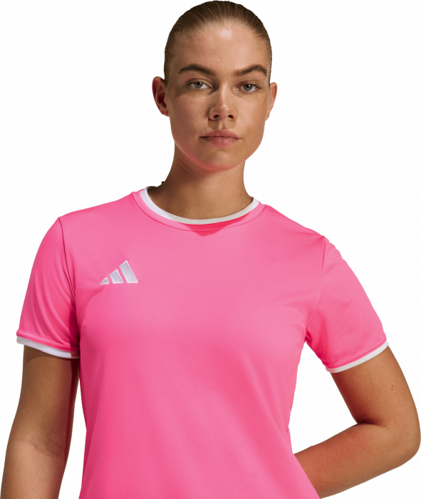 Adidas - Entrada 26 Player Jersey Woman - Solar Pink & blanc