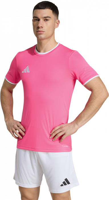 Adidas - Entrada 26 Player Jersey - Solar Pink & biały