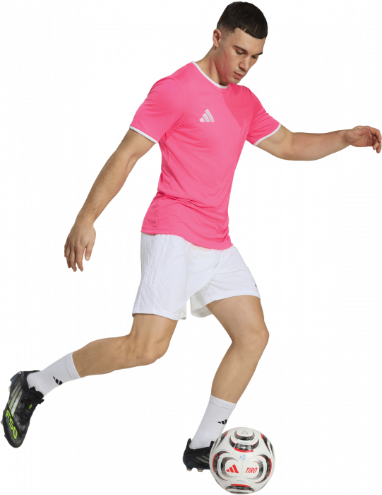 Adidas - Entrada 26 Player Jersey - Solar Pink & biały