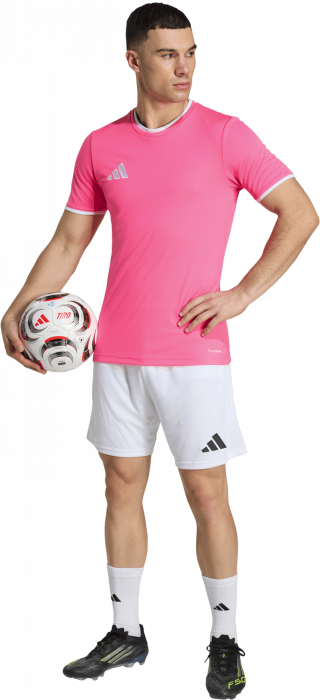 Adidas - Entrada 26 Player Jersey - Solar Pink & biały