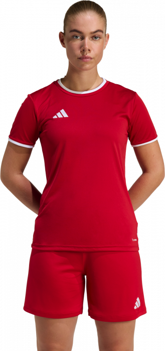 Adidas - Entrada 26 Spillertr&oslash;je Dame - T Power Red & hvid