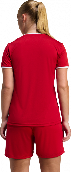 Adidas - Entrada 26 Spillertr&oslash;je Dame - T Power Red & hvid