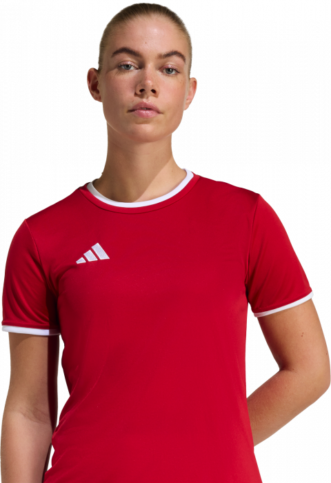 Adidas - Entrada 26 Spillertr&oslash;je Dame - T Power Red & hvid