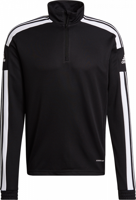 Adidas - Training Top In Recycled Polyester - Schwarz & weiß