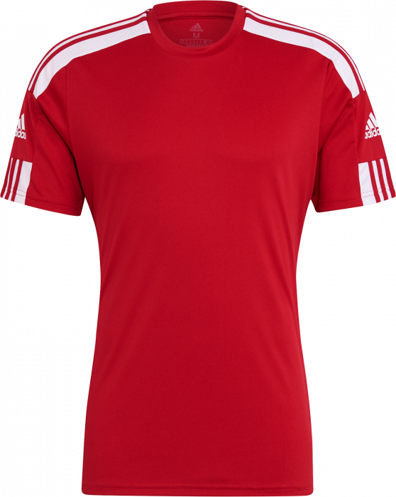 Adidas - Squadra 21 Sports T-Shirt - Rød & hvid
