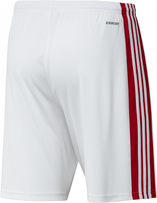 Adidas - Sports Shorts Recycled Polyester - Branco & vermelho