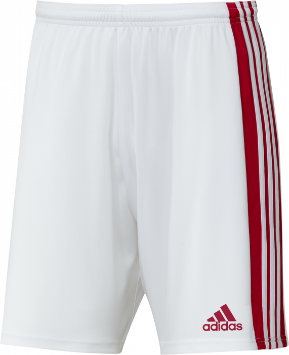 Adidas - Sports Shorts Recycled Polyester - Weiß & rot
