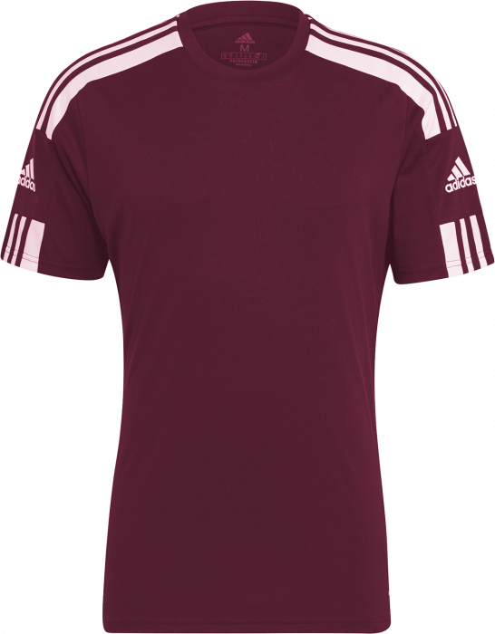 Adidas - Squadra 21 Sports T-Shirt - Bourdeux & hvid